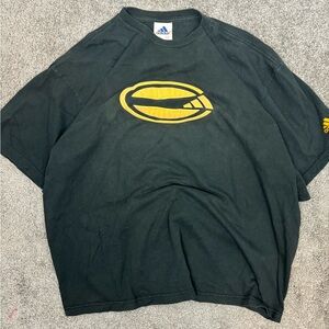 Vintage 90s black adidas puffy logo‎ tshirt